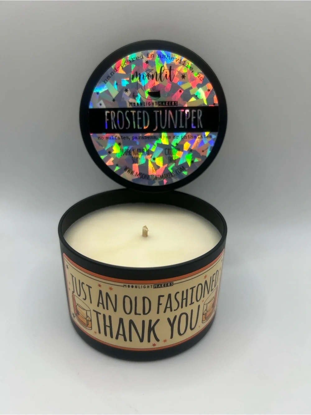 “Just an old fashioned thank you” Frosted Juniper Scented Candle 🕯️